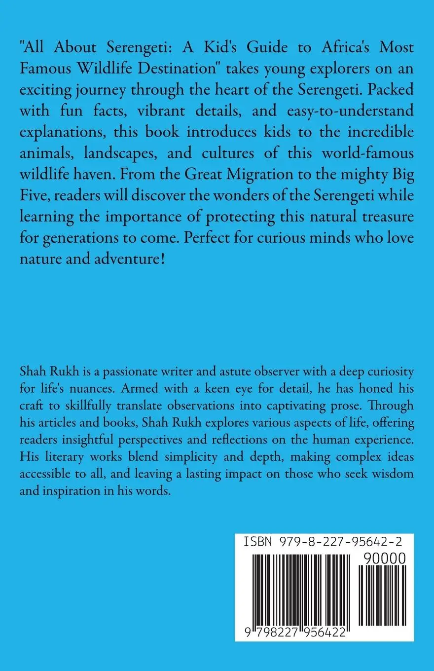 Rückseite: 9798227956422 | All About Serengeti | Shah Rukh | Taschenbuch | Englisch | 2024