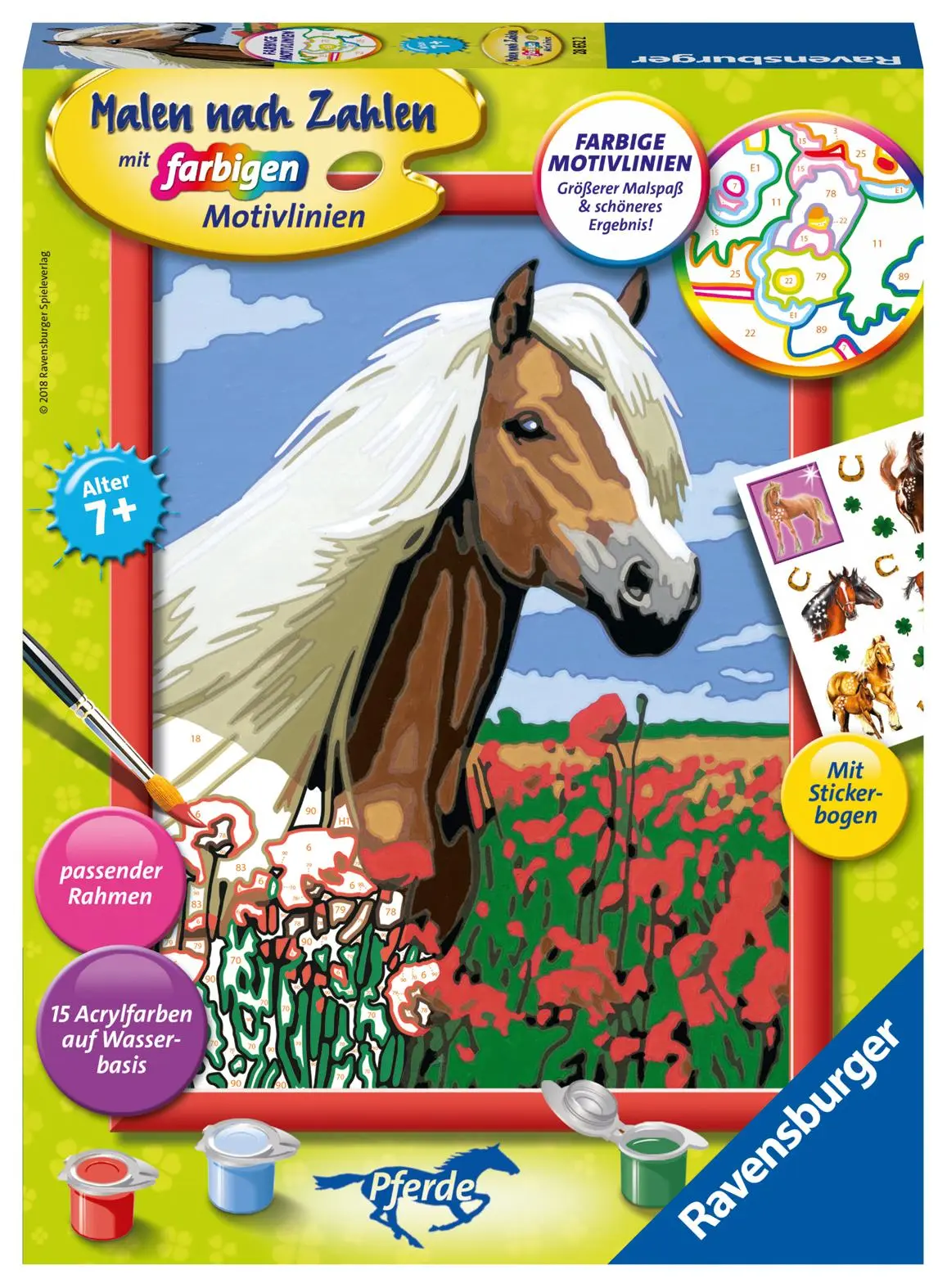 Cover: 4005556286522 | Haflinger. Malen nach Zahlen Serie D Pferde | Spiel | Deutsch | 2018