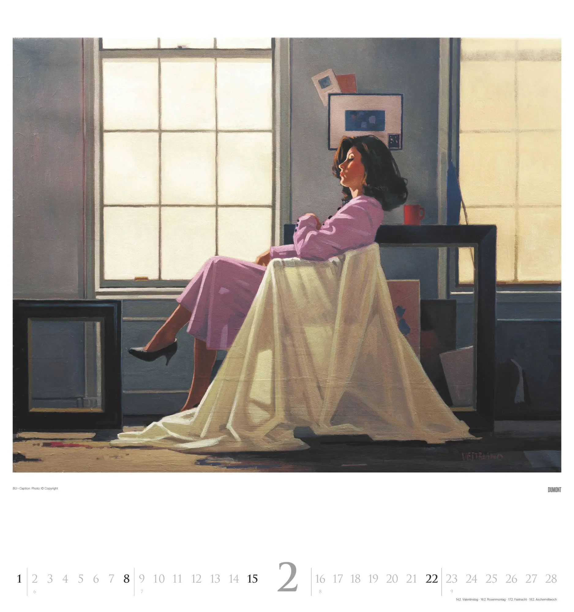 Bild: 4069095006522 | Jack Vettriano 2026 - Kunst-Kalender - Wand-Kalender - 45x48 | 14 S.