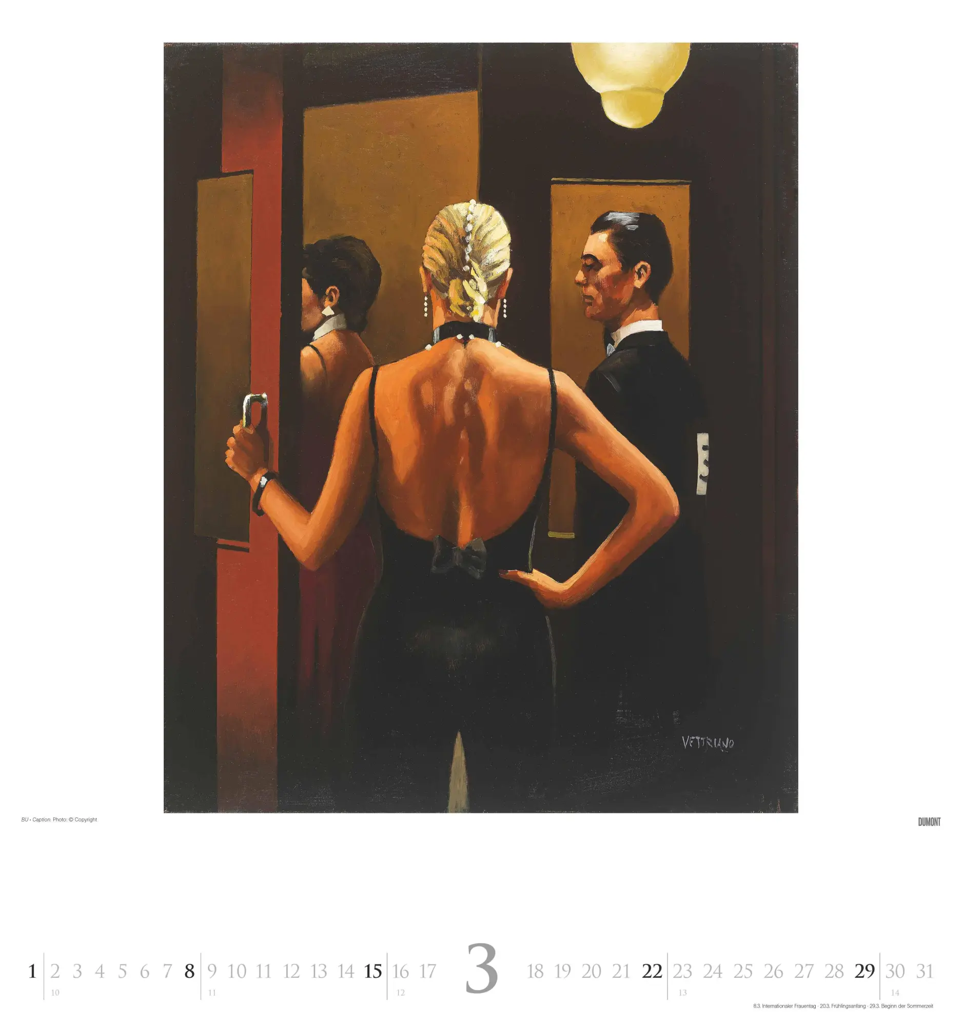 Bild: 4069095006522 | Jack Vettriano 2026 - Kunst-Kalender - Wand-Kalender - 45x48 | 14 S.