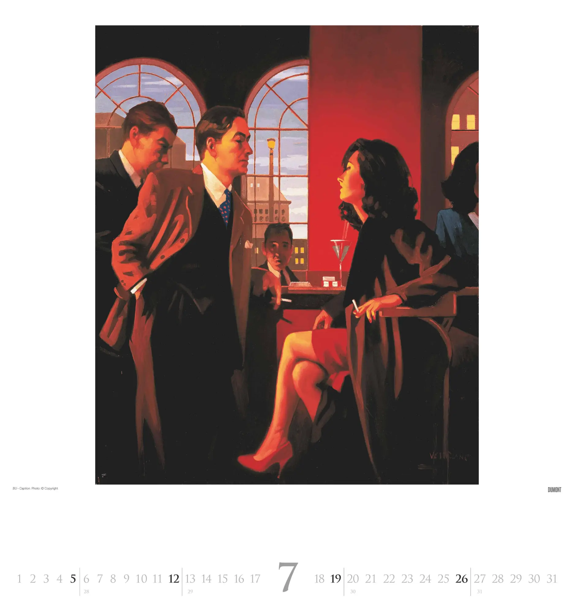 Bild: 4069095006522 | Jack Vettriano 2026 - Kunst-Kalender - Wand-Kalender - 45x48 | 14 S.