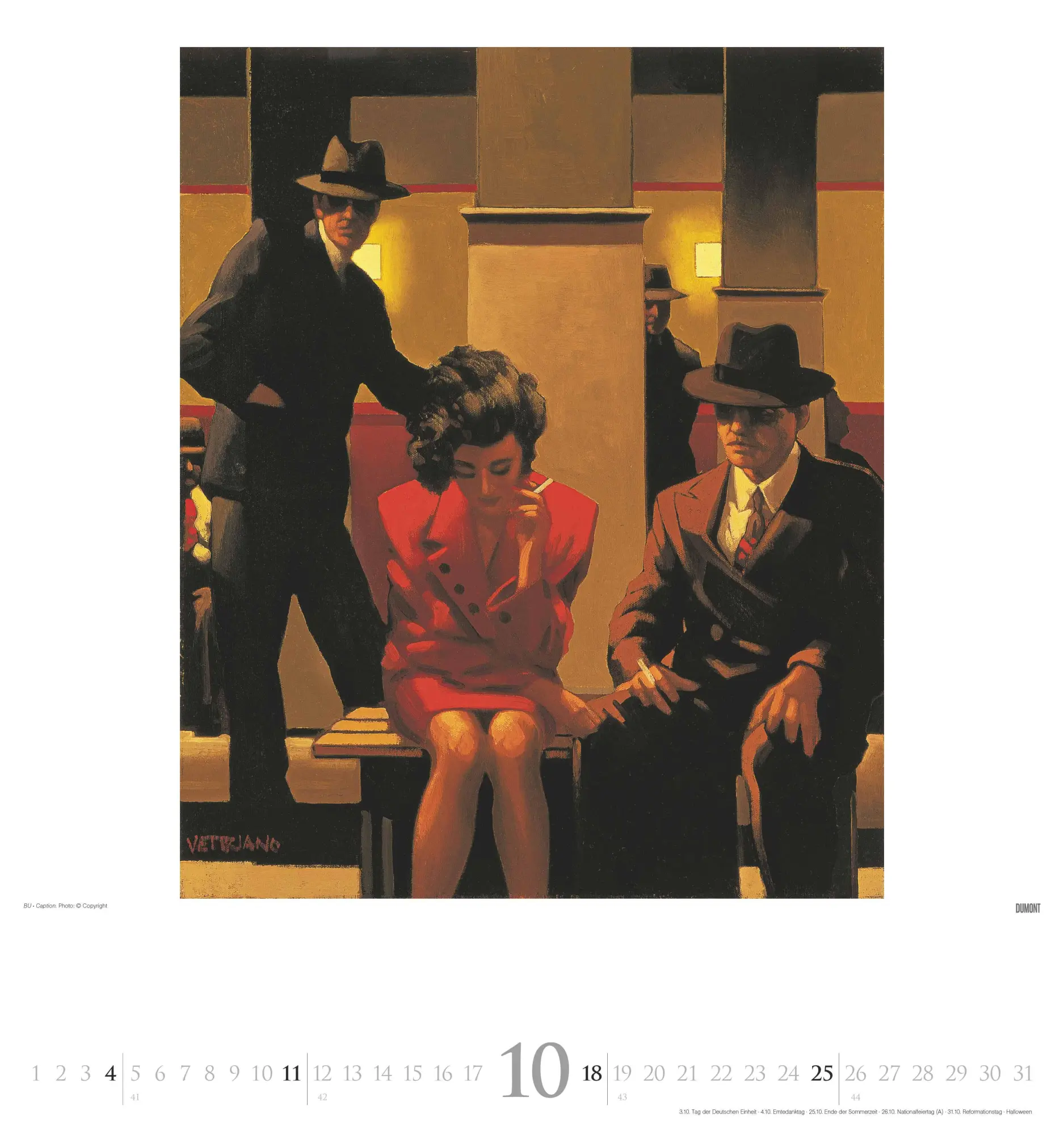 Bild: 4069095006522 | Jack Vettriano 2026 - Kunst-Kalender - Wand-Kalender - 45x48 | 14 S.