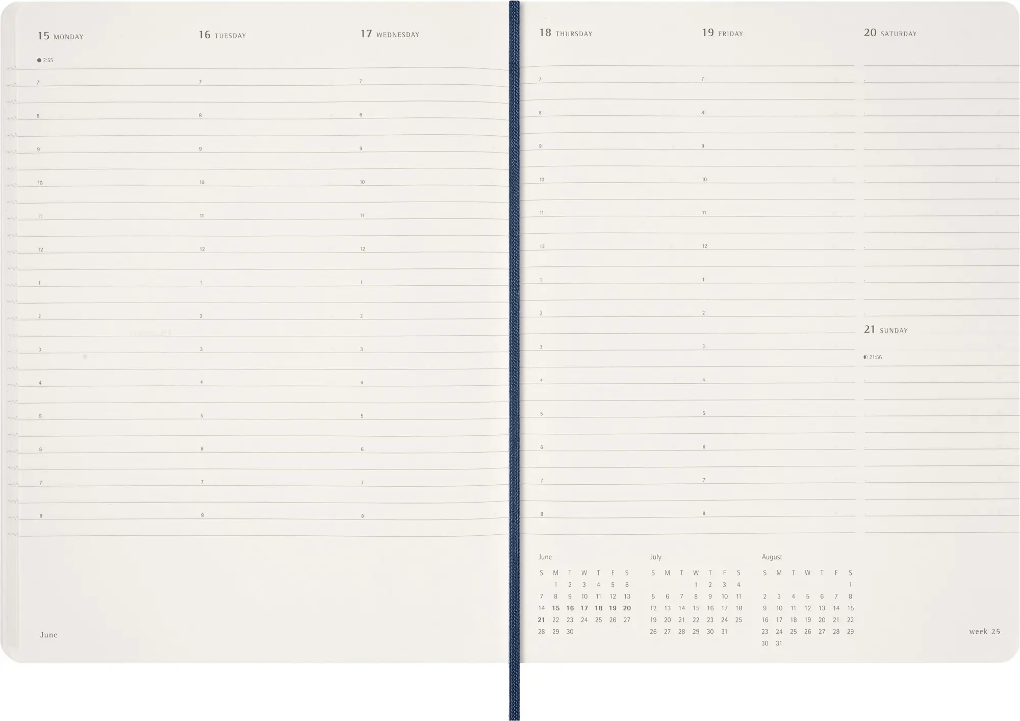 Bild: 8056999276522 | Moleskine 15 Monate Essential Wochenkalender 2025/2026, 1 Wo = 2...