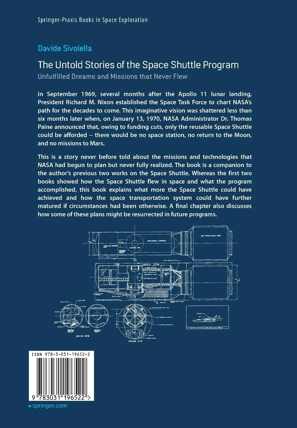 Rückseite: 9783031196522 | The Untold Stories of the Space Shuttle Program | Davide Sivolella