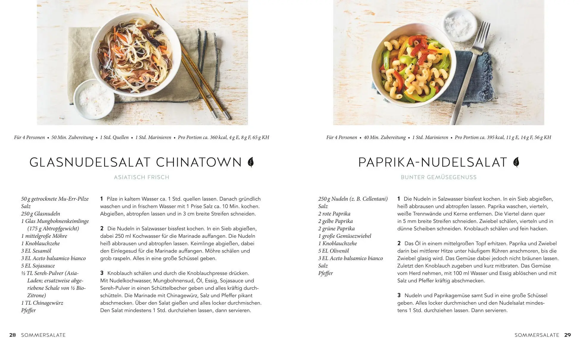Bild: 9783833886522 | 1 Nudel - 40 Salate | Bunte Vielfalt für jede Jahreszeit | Taschenbuch