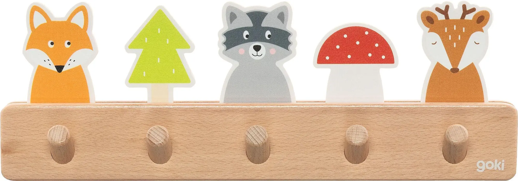 Cover: 4013594606622 | Garderobe Waldfreunde | 32,5 x 5,5 x 11,5 cm, Holz, per Stück | 60662
