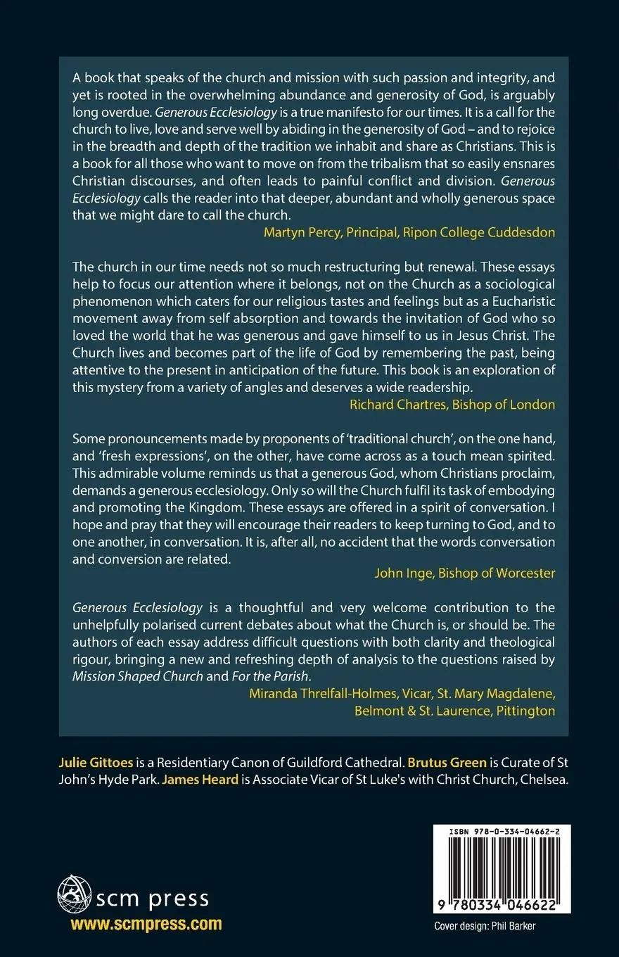Rückseite: 9780334046622 | Generous Ecclesiology | Church, World and the Kingdom of God | Buch