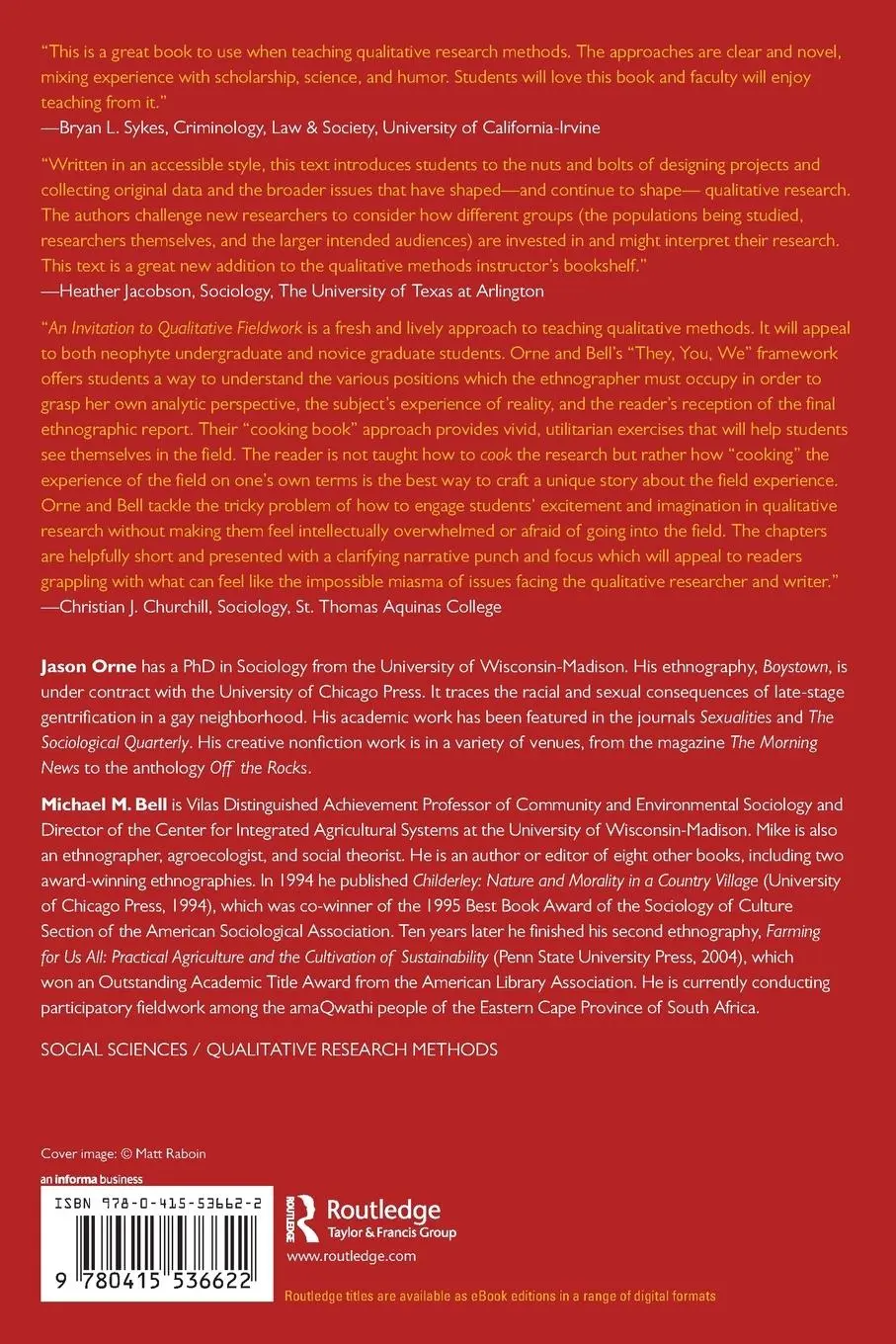 Rückseite: 9780415536622 | An Invitation to Qualitative Fieldwork | A Multilogical Approach