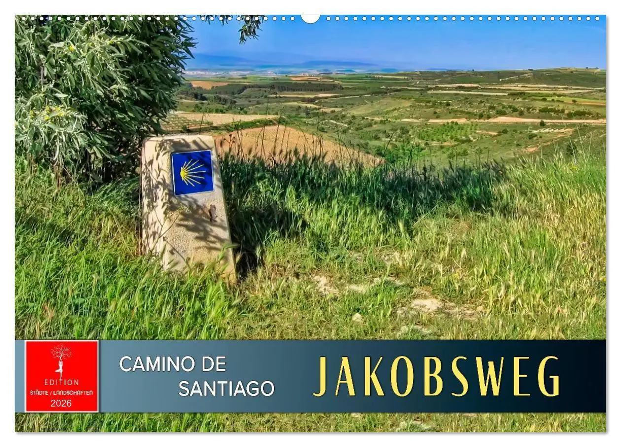 Cover: 9783457296622 | Camino de Santiago - Jakobsweg (Wandkalender 2026 DIN A2 quer),...