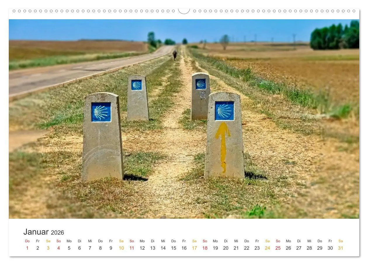 Bild: 9783457296622 | Camino de Santiago - Jakobsweg (Wandkalender 2026 DIN A2 quer),...