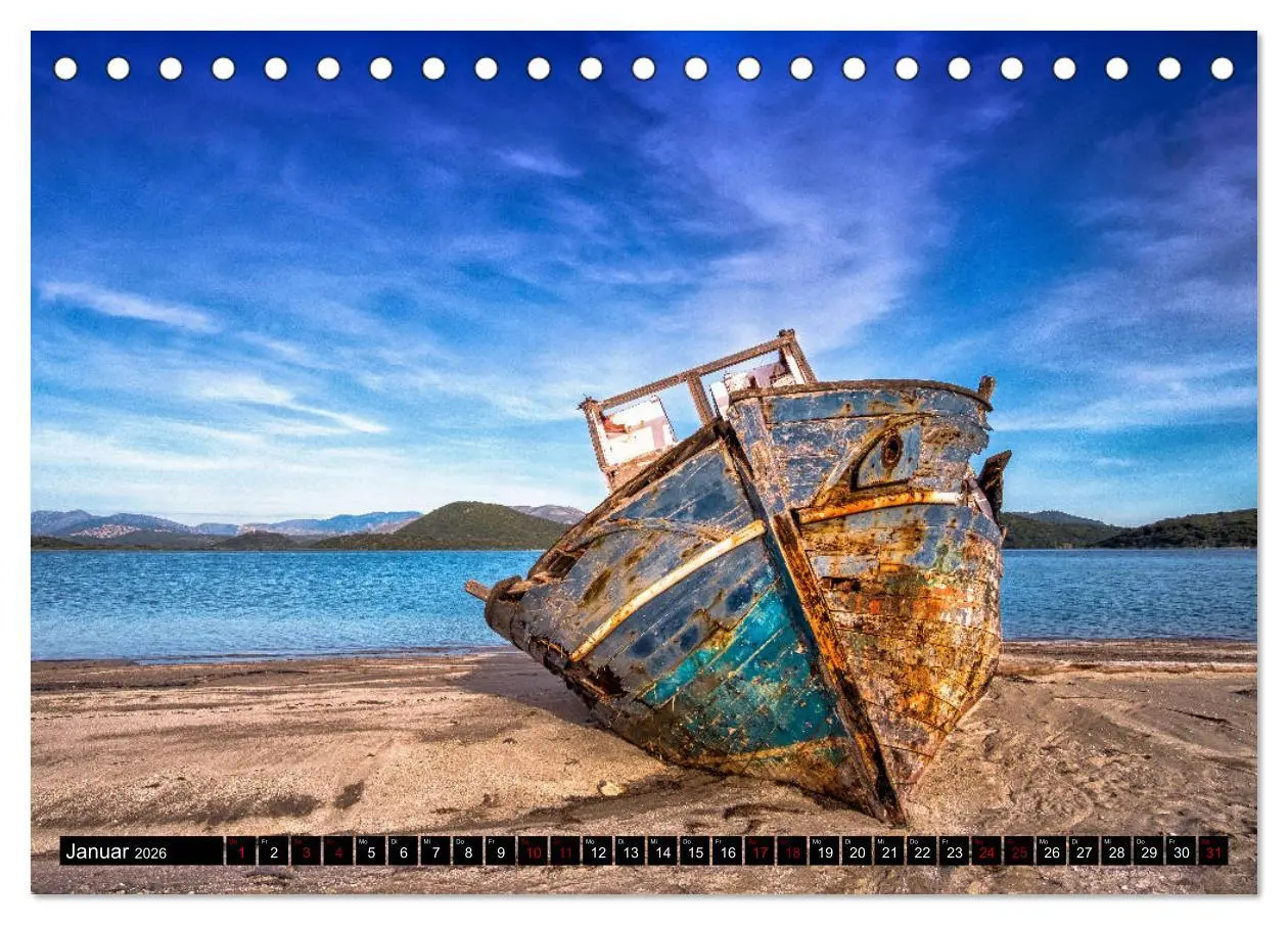 Bild: 9783457816622 | Schiffswracks - morbide Schönheiten (Tischkalender 2026 DIN A5...