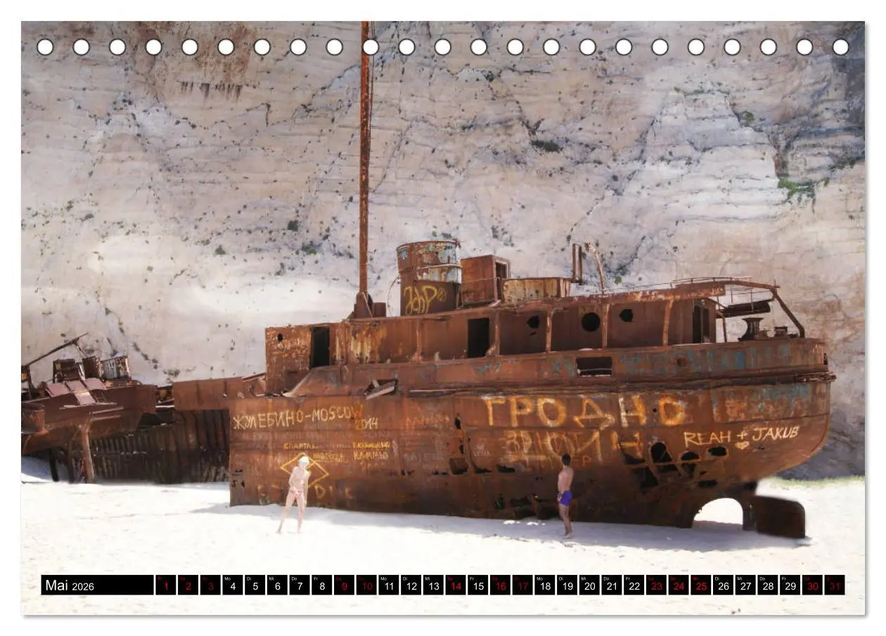 Bild: 9783457816622 | Schiffswracks - morbide Schönheiten (Tischkalender 2026 DIN A5...