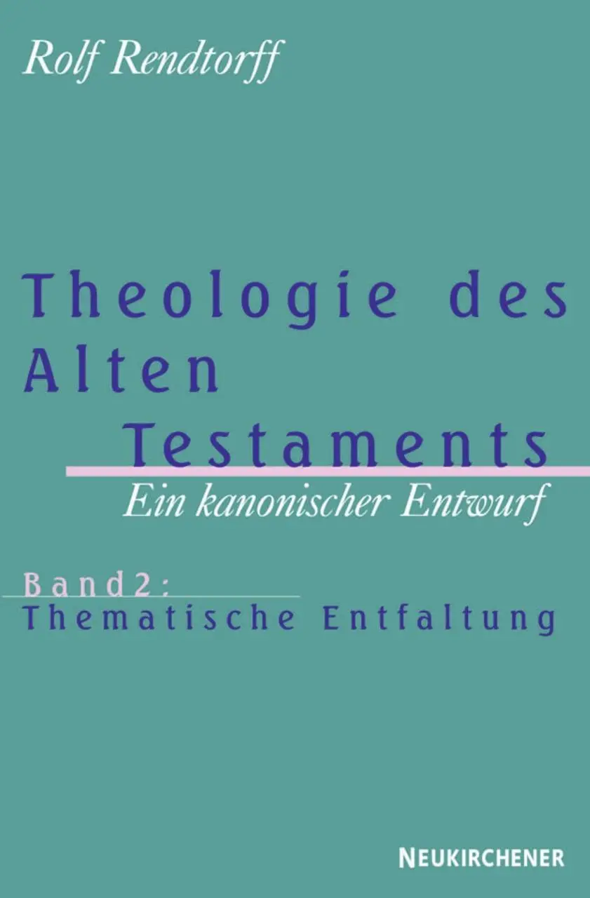 Cover: 9783788716622 | Theologie des Alten Testaments 2 | Rolf Rendtorff | Taschenbuch | IX