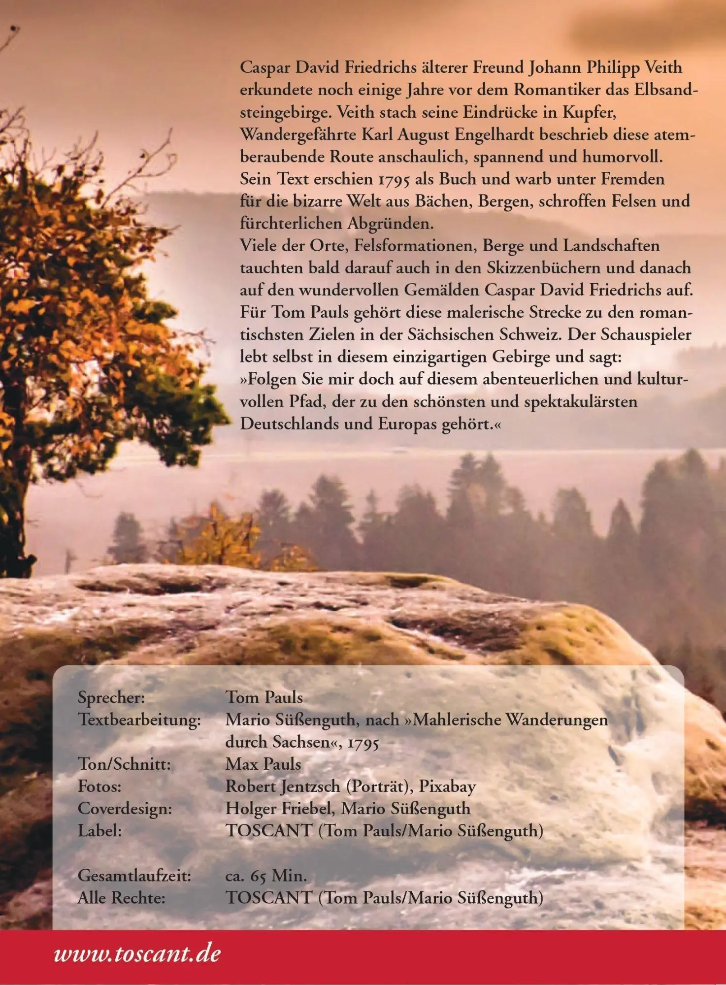 Bild: 4021934996722 | Tom Pauls auf den Spuren von Caspar David Friedrich | Audio-CD | 2025