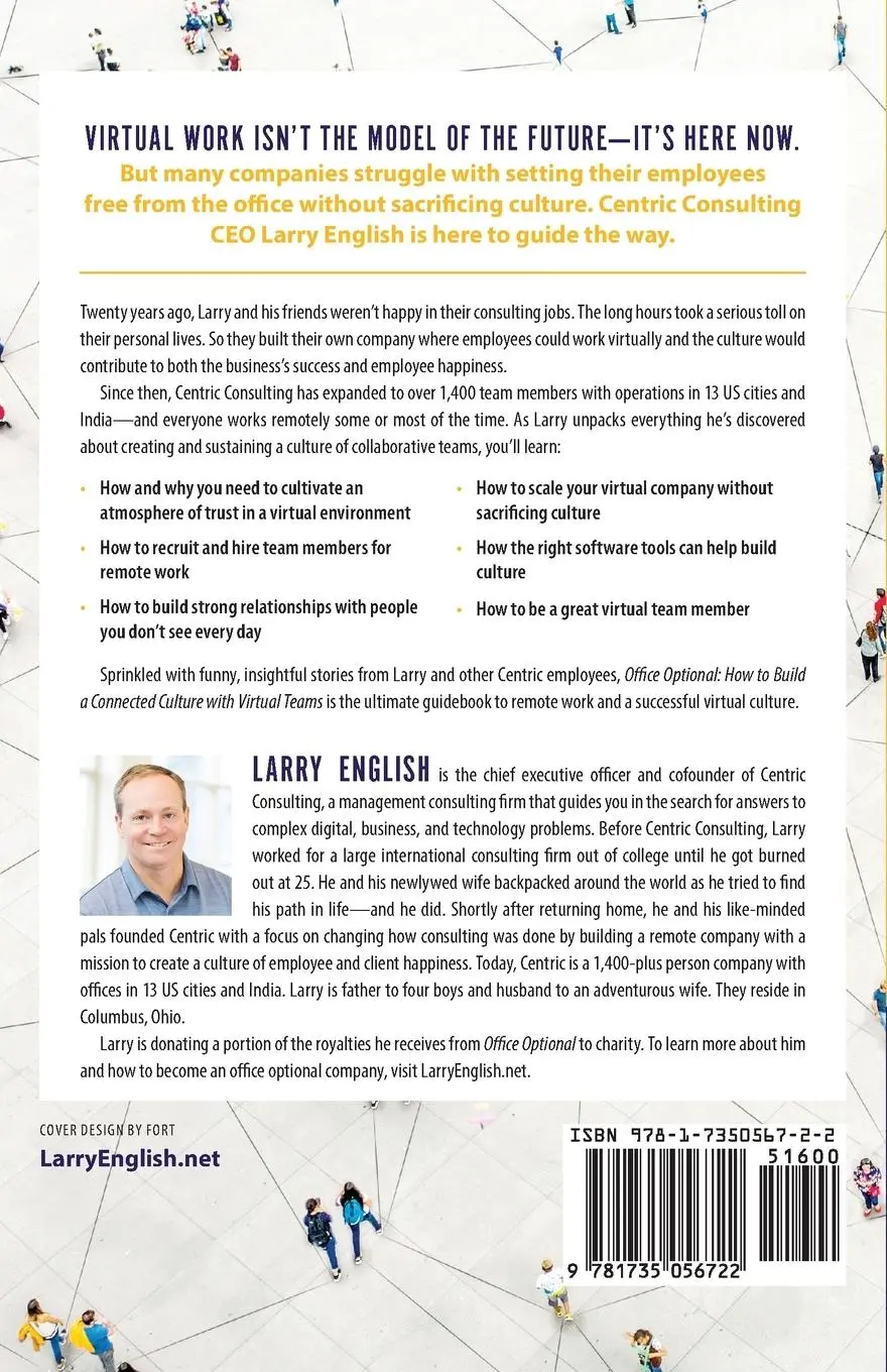 Rückseite: 9781735056722 | Office Optional | How to Build a Connected Culture with Virtual Teams