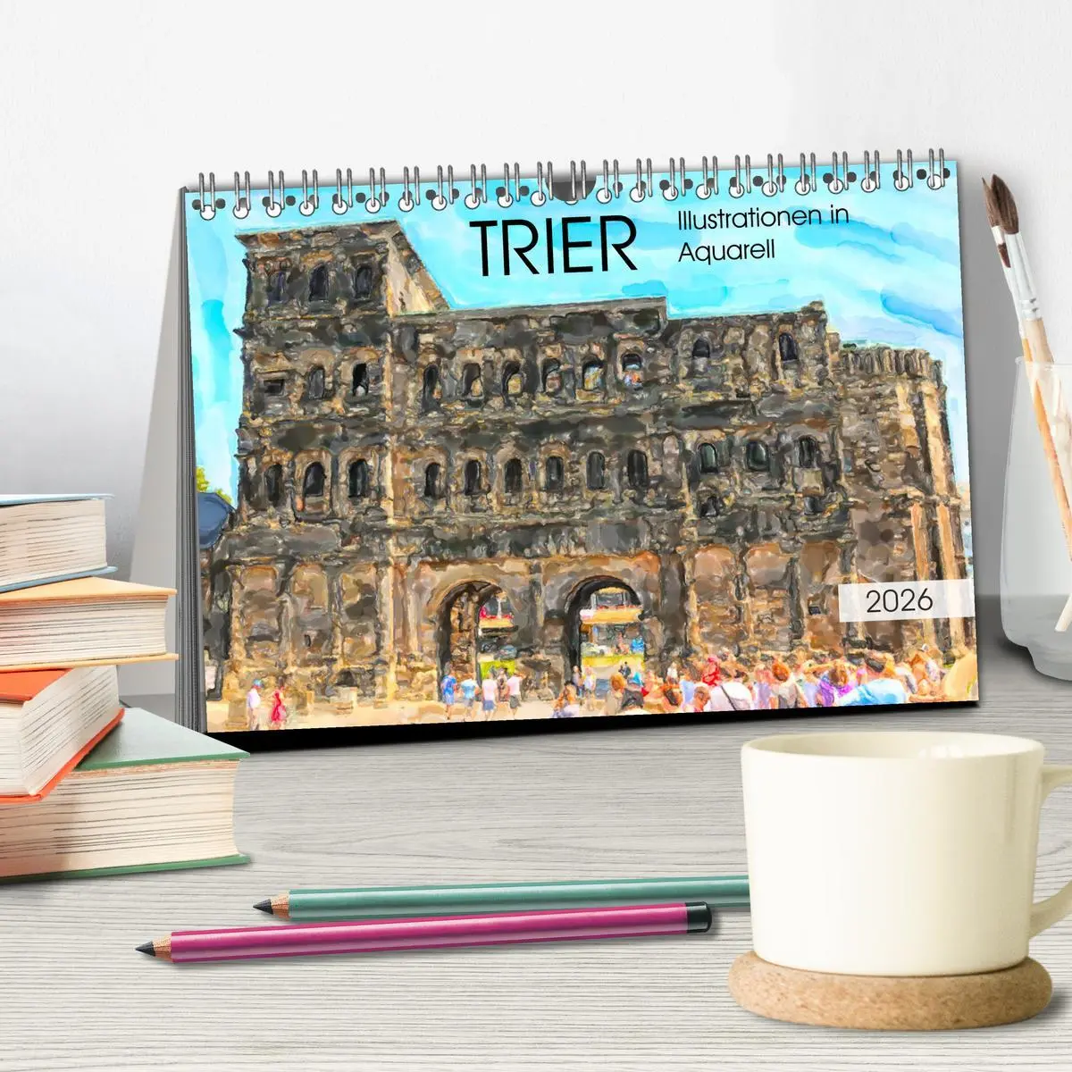 Bild: 9783457726822 | Trier - Illustrationen in Aquarell (Tischkalender 2026 DIN A5...