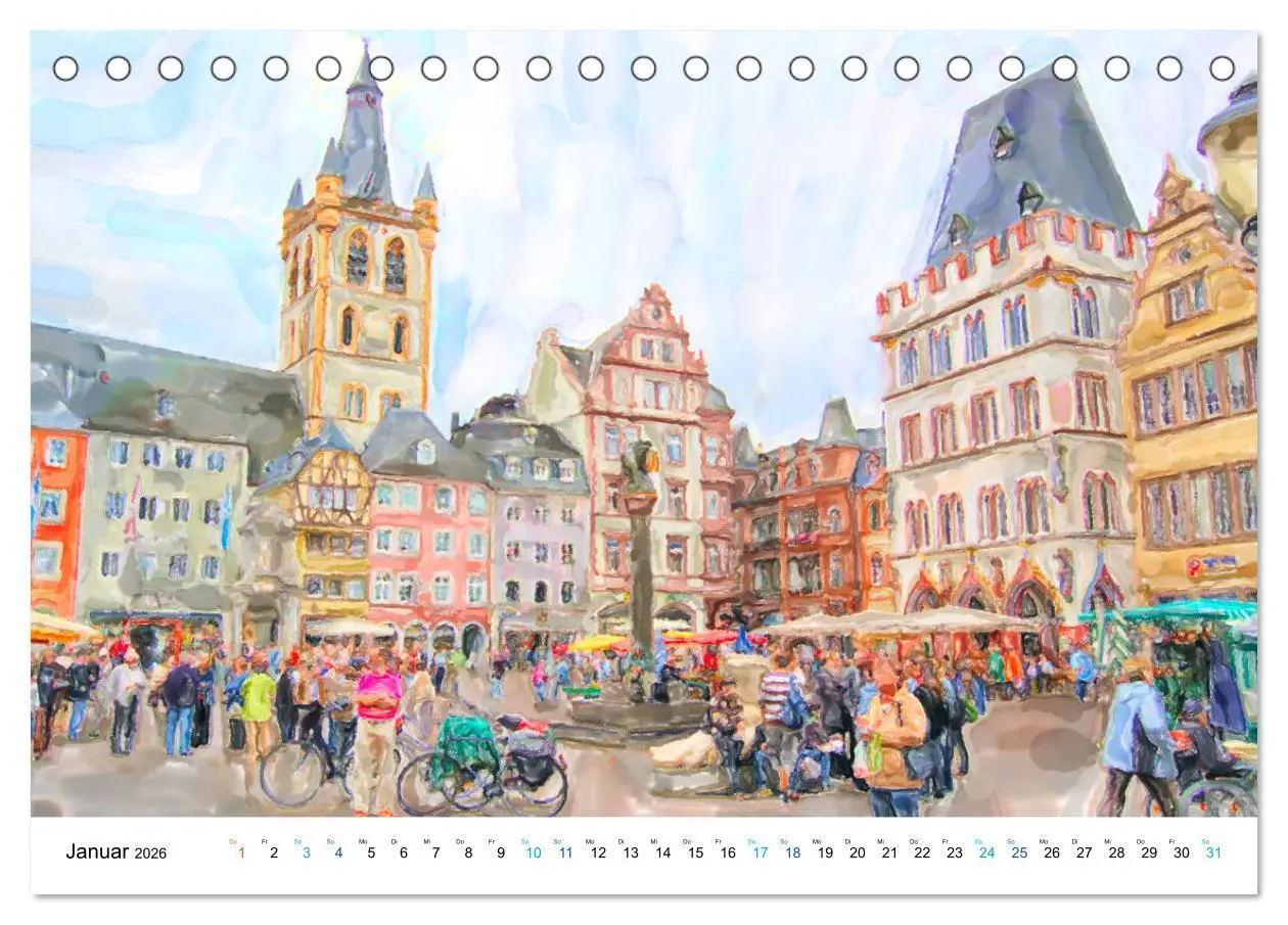 Bild: 9783457726822 | Trier - Illustrationen in Aquarell (Tischkalender 2026 DIN A5...