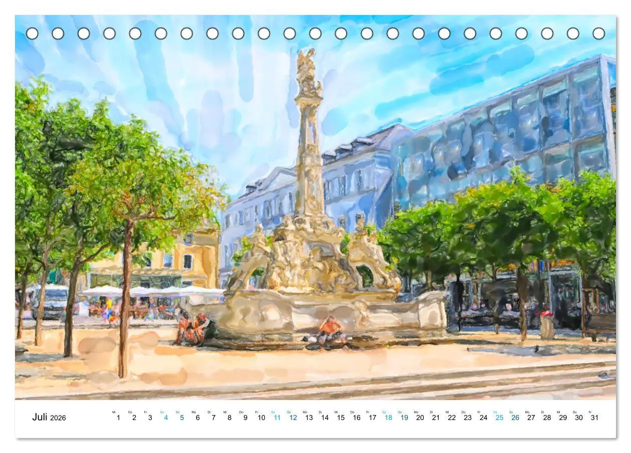 Bild: 9783457726822 | Trier - Illustrationen in Aquarell (Tischkalender 2026 DIN A5...
