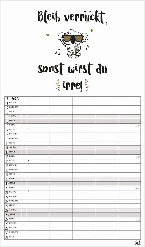 Bild: 9783731886822 | Visual Words Familienplaner 2026 | Verlag Korsch | Kalender | 14 S.