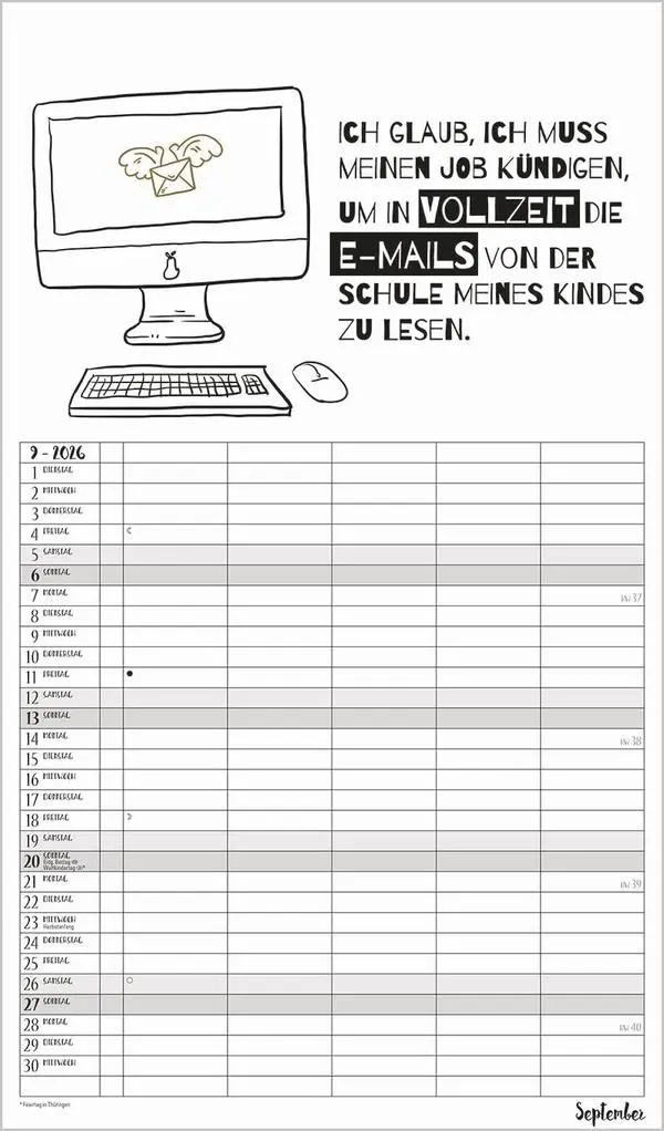 Bild: 9783731886822 | Visual Words Familienplaner 2026 | Verlag Korsch | Kalender | 14 S.