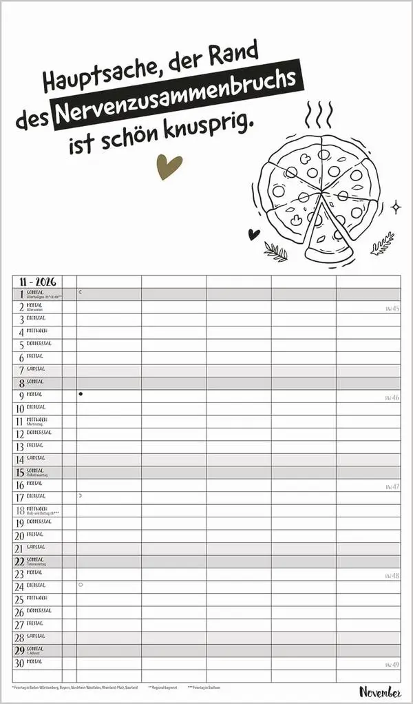 Bild: 9783731886822 | Visual Words Familienplaner 2026 | Verlag Korsch | Kalender | 14 S.