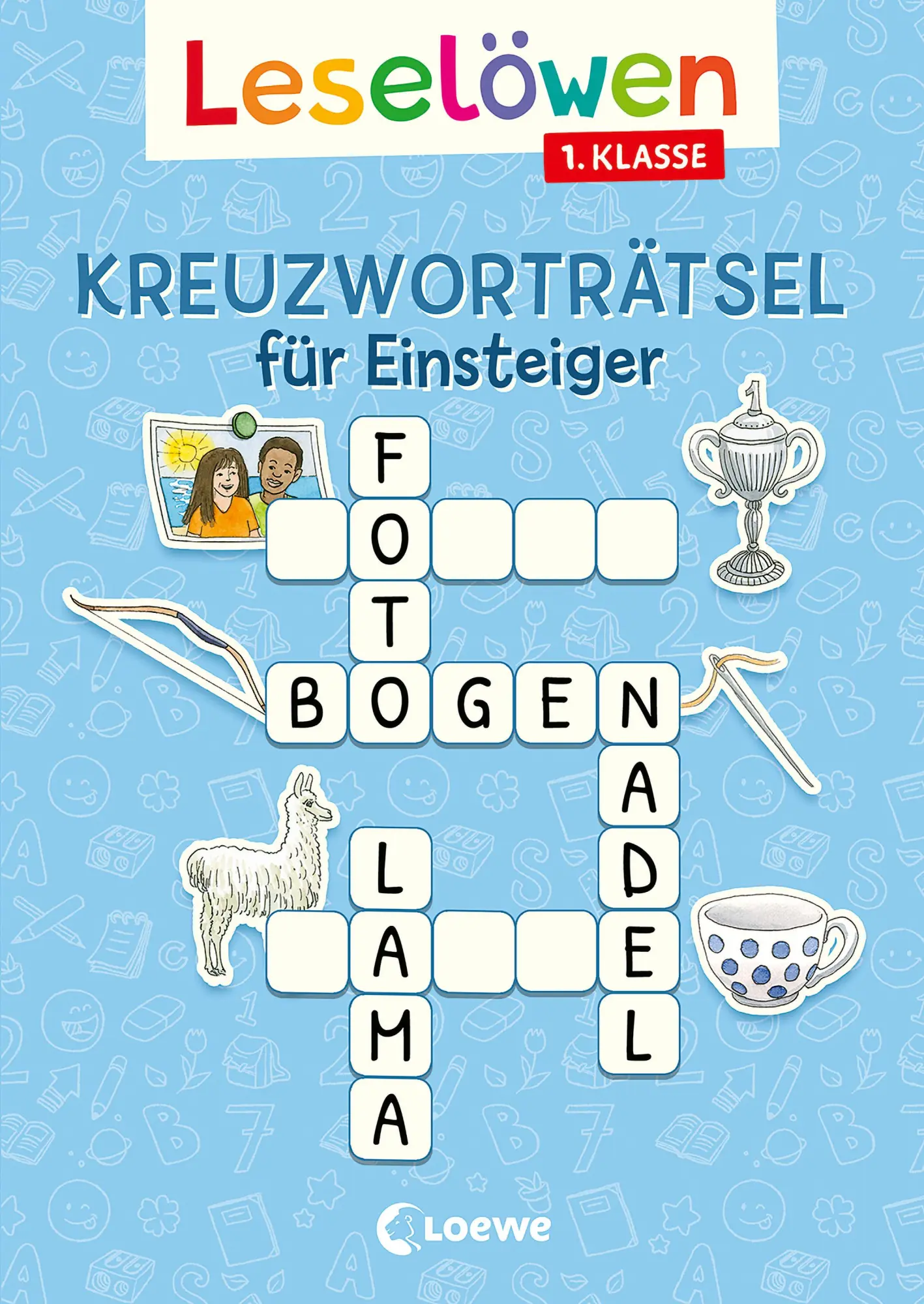 Cover: 9783743216822 | Leselöwen Kreuzworträtsel für Einsteiger - 1. Klasse (Himmelblau)