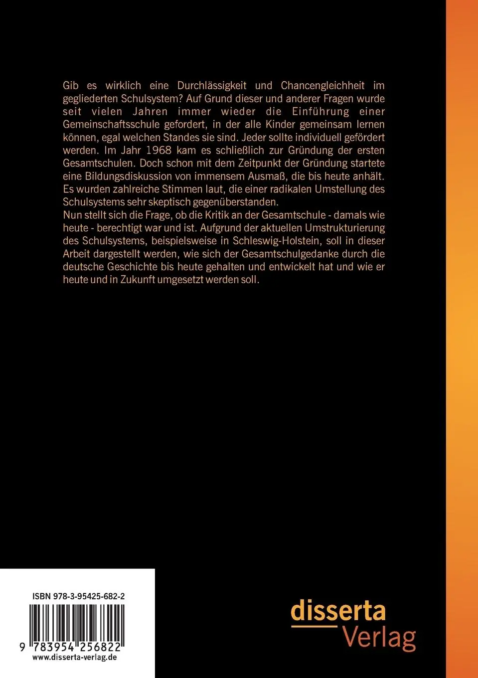 Rückseite: 9783954256822 | Integrierte Gesamtschule: Geschichte-Konzept-Vergleich | Wulf | Buch