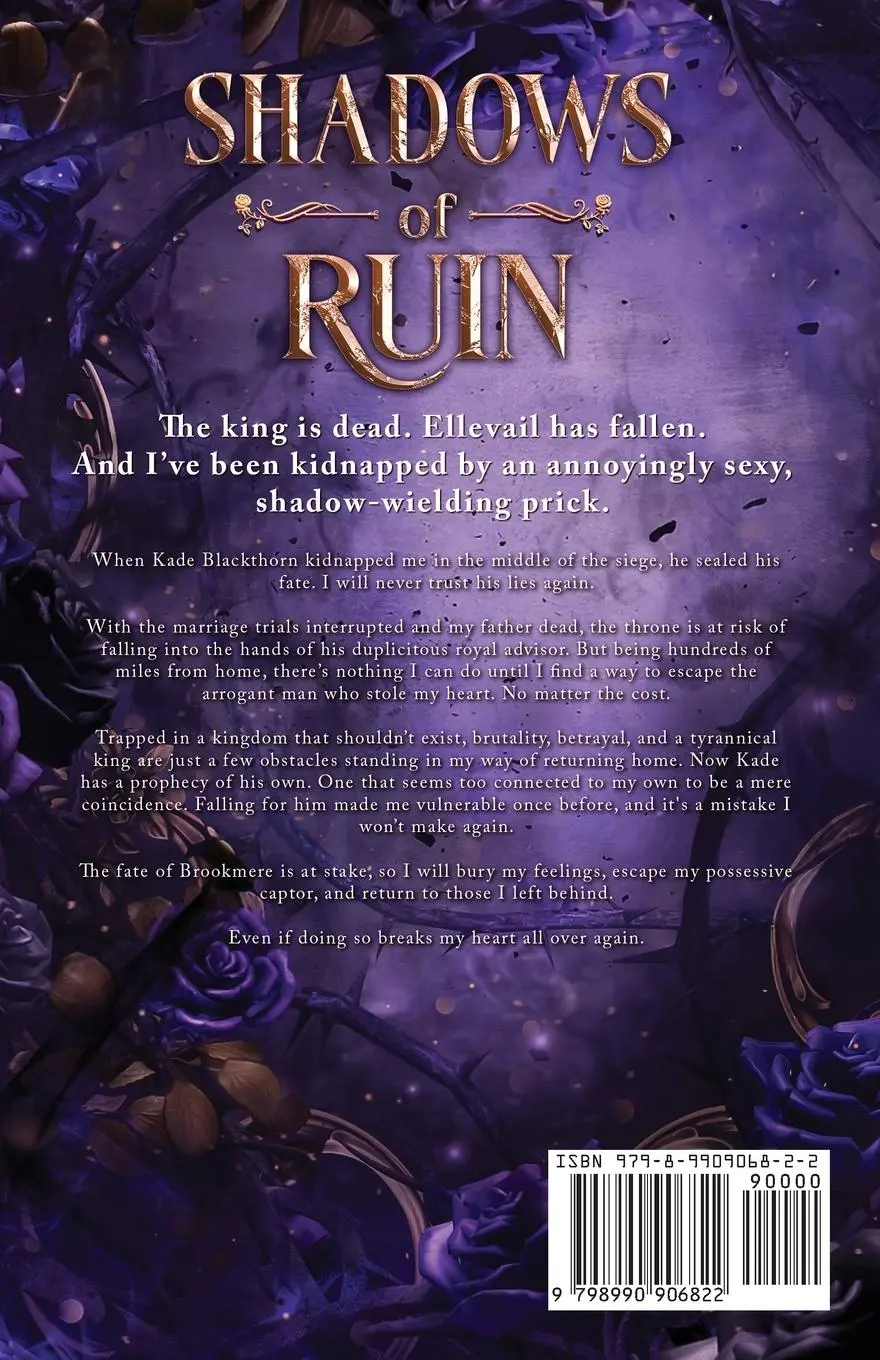 Rückseite: 9798990906822 | Shadows of Ruin (The Broken Prophecy Book 2) | Anna Applegate (u. a.)