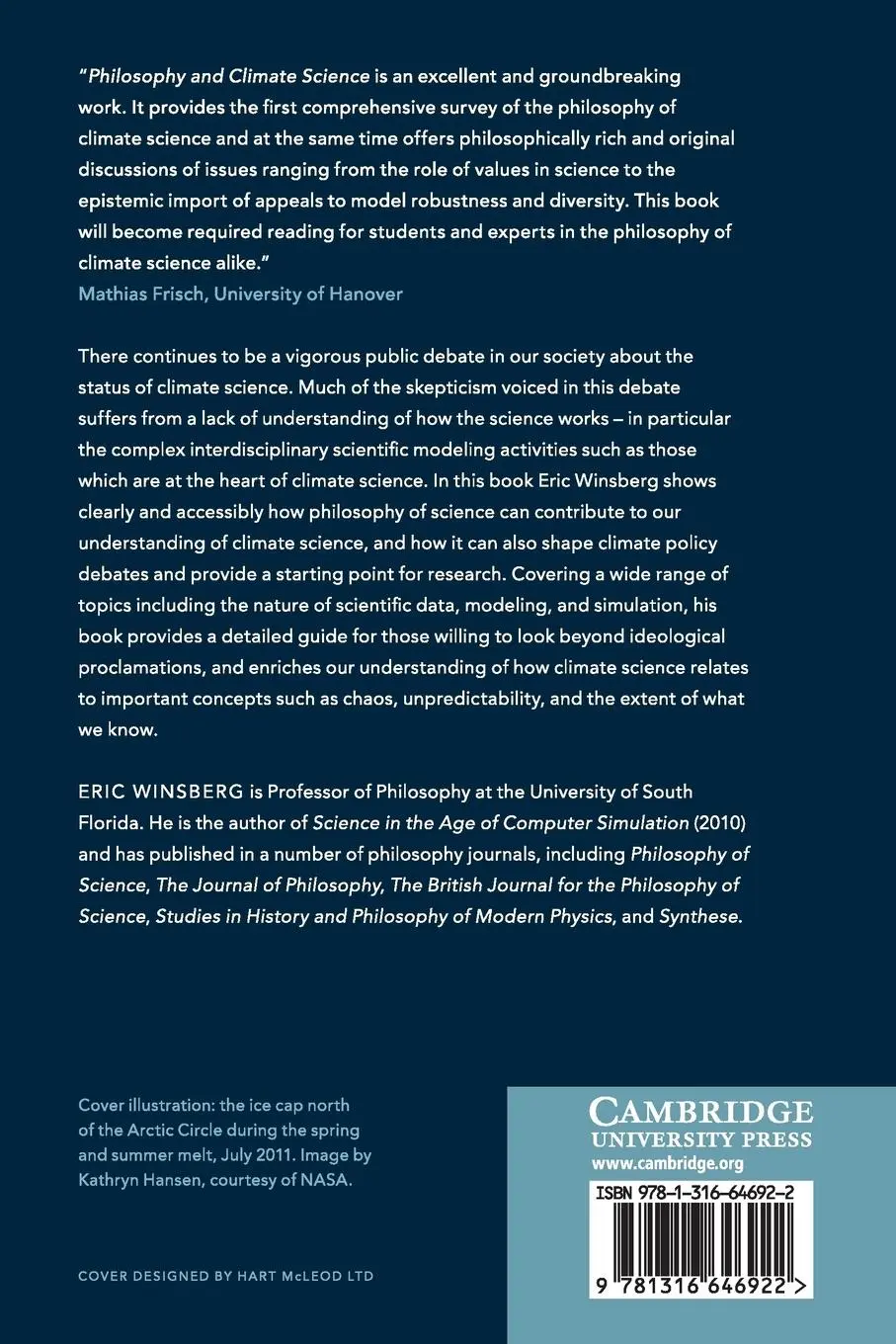 Rückseite: 9781316646922 | Philosophy and Climate Science | Eric Winsberg | Taschenbuch | 2018