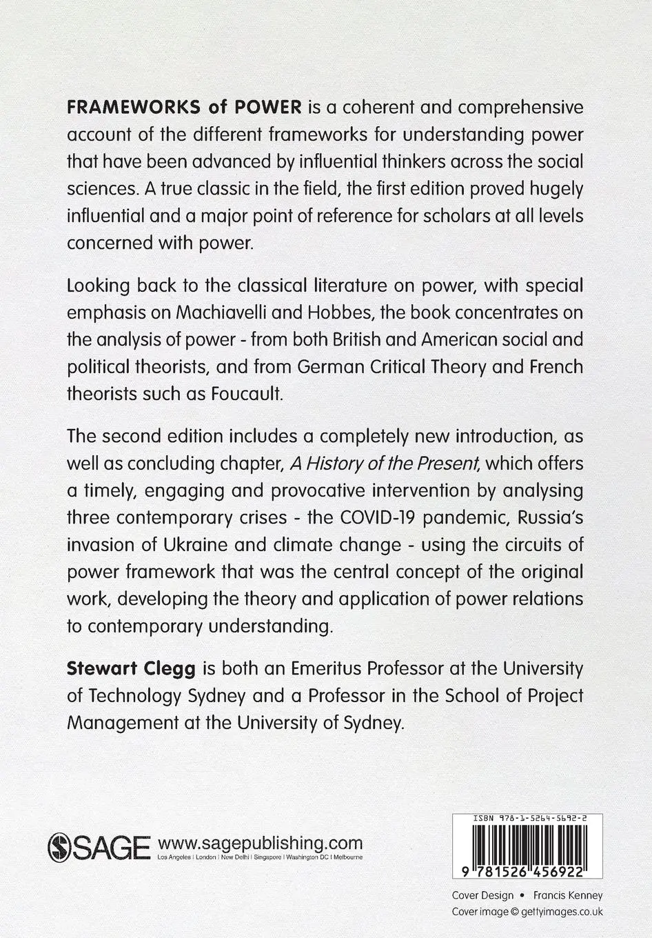 Rückseite: 9781526456922 | Frameworks of Power | Stewart R. Clegg | Taschenbuch | Englisch | 2023