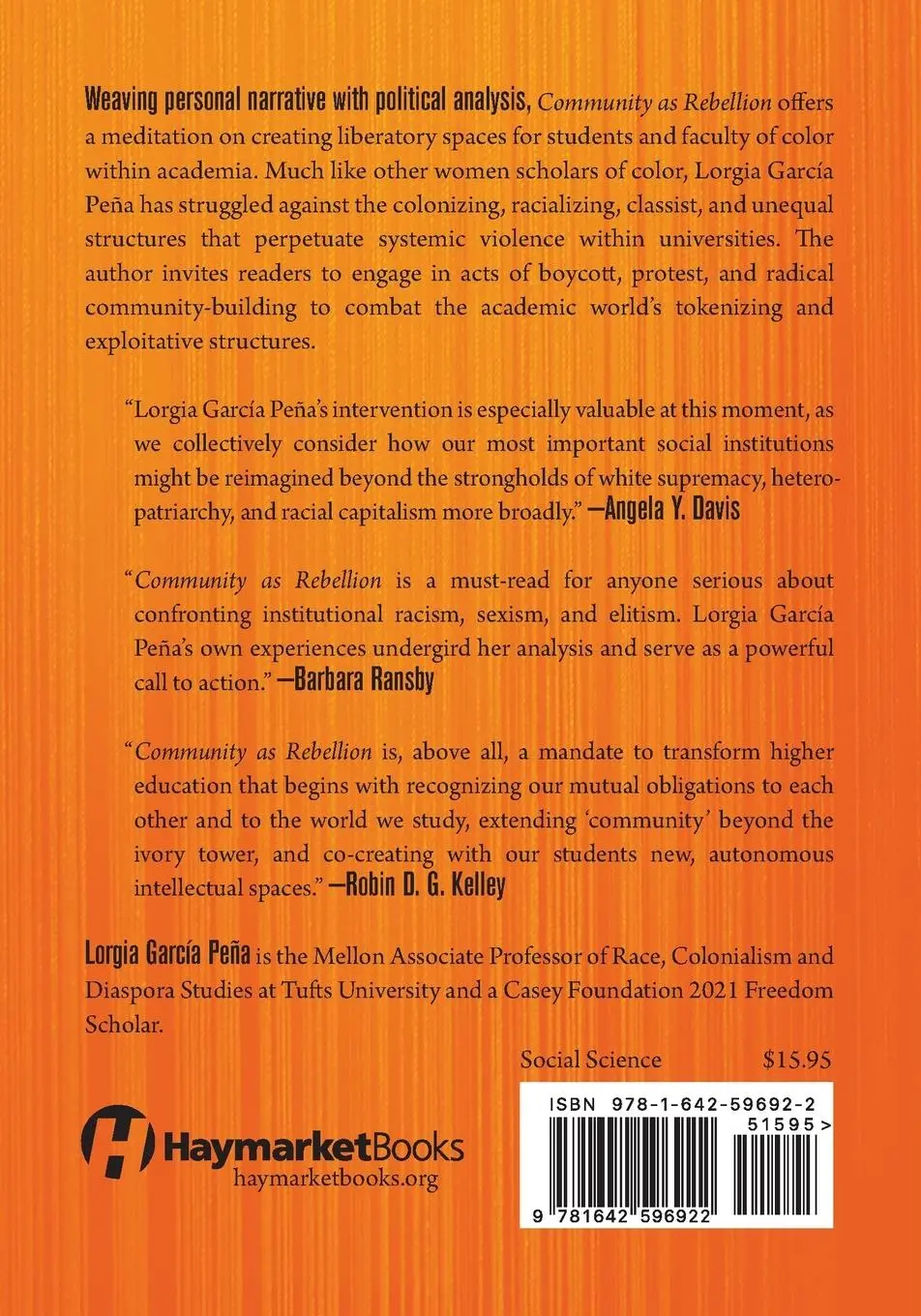 Rückseite: 9781642596922 | Community as Rebellion | Lorgia García Peña | Taschenbuch | Englisch