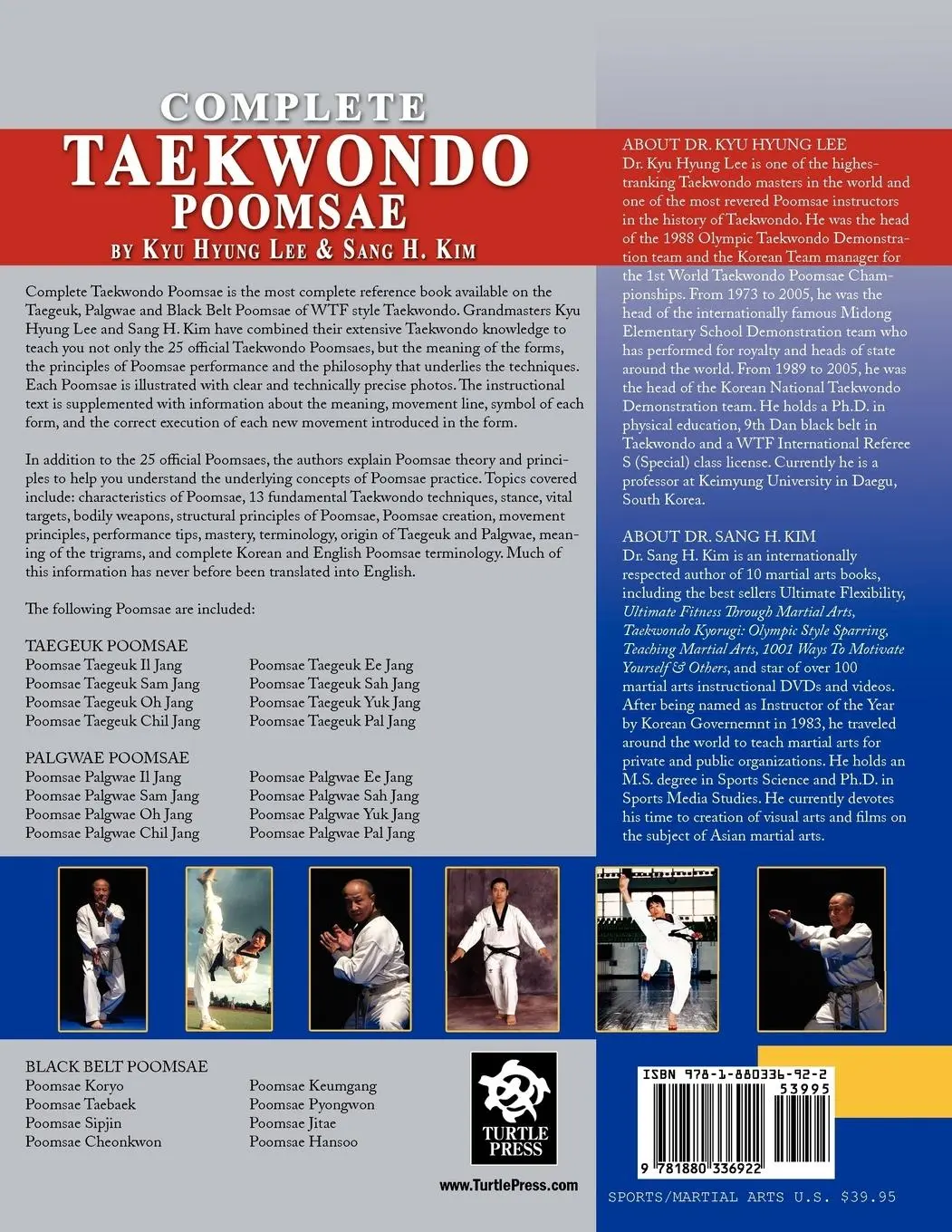 Rückseite: 9781880336922 | Complete Taekwondo Poomsae | Kyu Hyung Lee (u. a.) | Taschenbuch