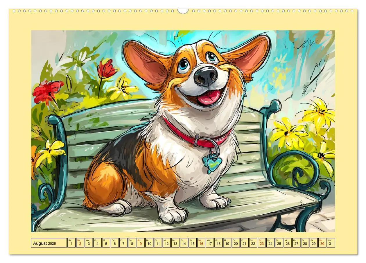 Bild: 9783516596922 | Lustige Corgis. Niedliche Cartoons von glücklichen Hunden...