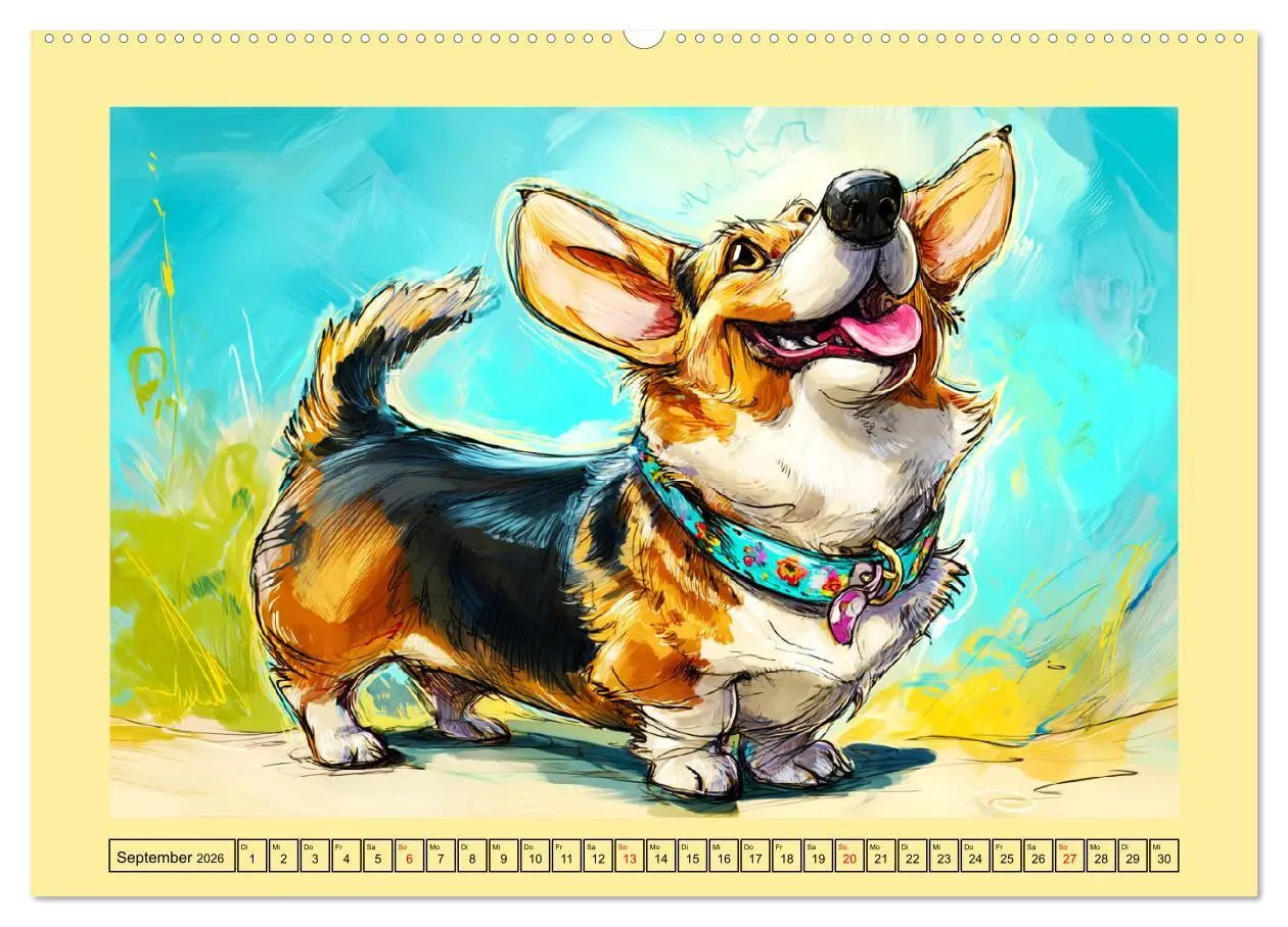 Bild: 9783516596922 | Lustige Corgis. Niedliche Cartoons von glücklichen Hunden...