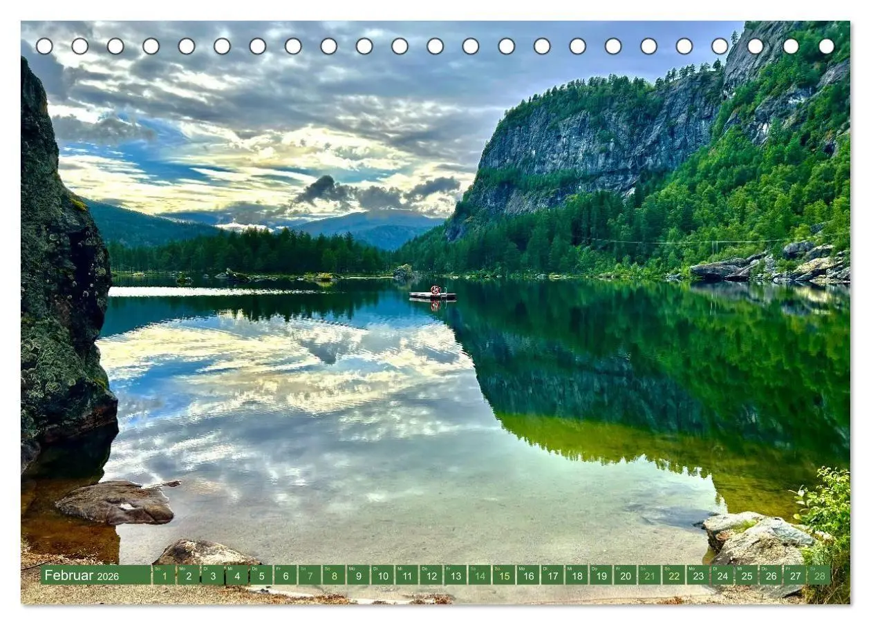 Bild: 9783516666922 | Erlebe mit mir das wilde Norwegen (Tischkalender 2026 DIN A5 quer),...