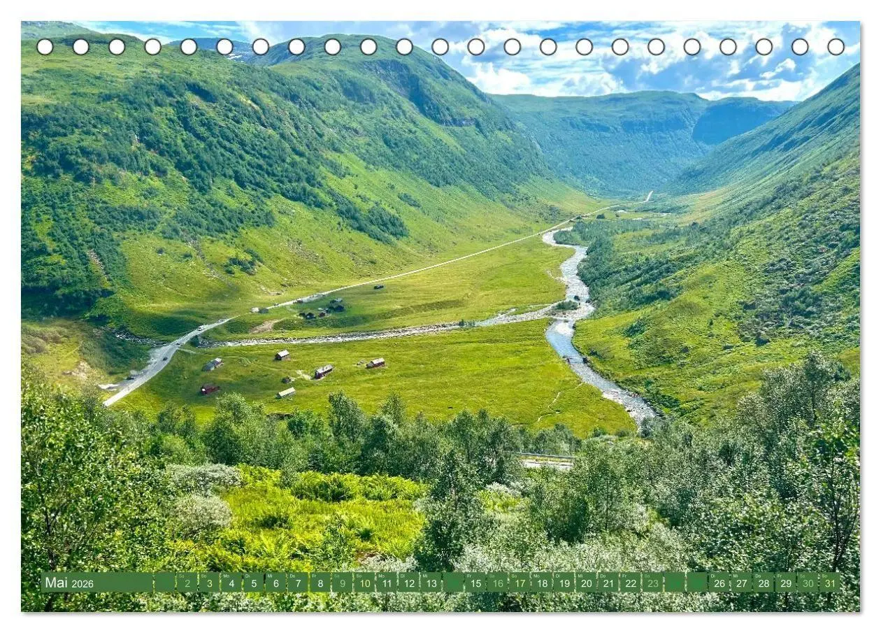 Bild: 9783516666922 | Erlebe mit mir das wilde Norwegen (Tischkalender 2026 DIN A5 quer),...