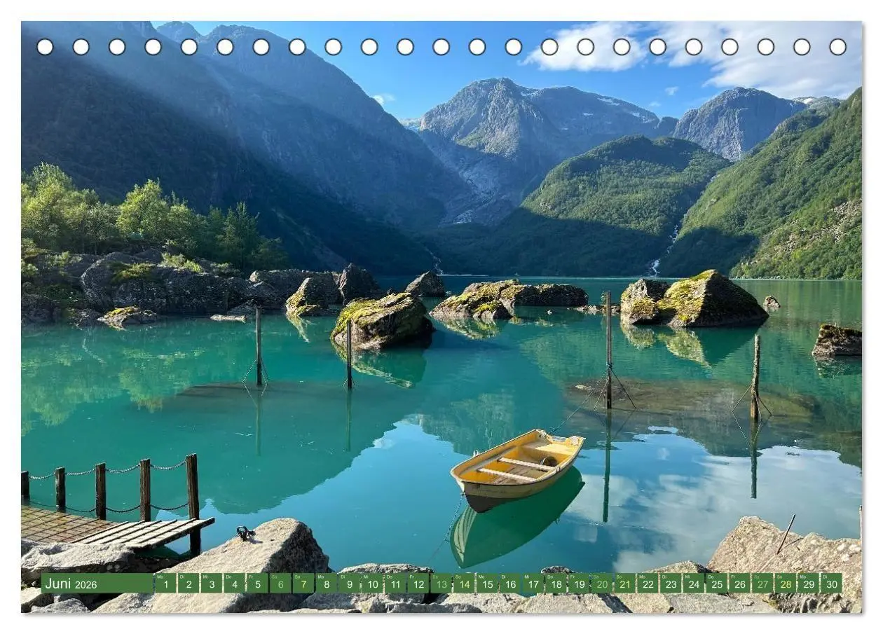 Bild: 9783516666922 | Erlebe mit mir das wilde Norwegen (Tischkalender 2026 DIN A5 quer),...