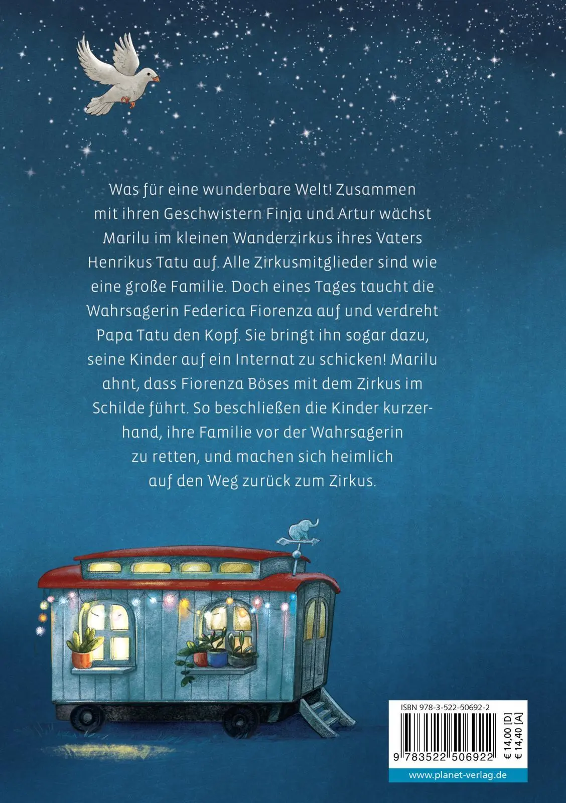 Rückseite: 9783522506922 | Die wundersamen Kinder des Herrn Tatu | Fantastisches Zirkus-Abenteuer