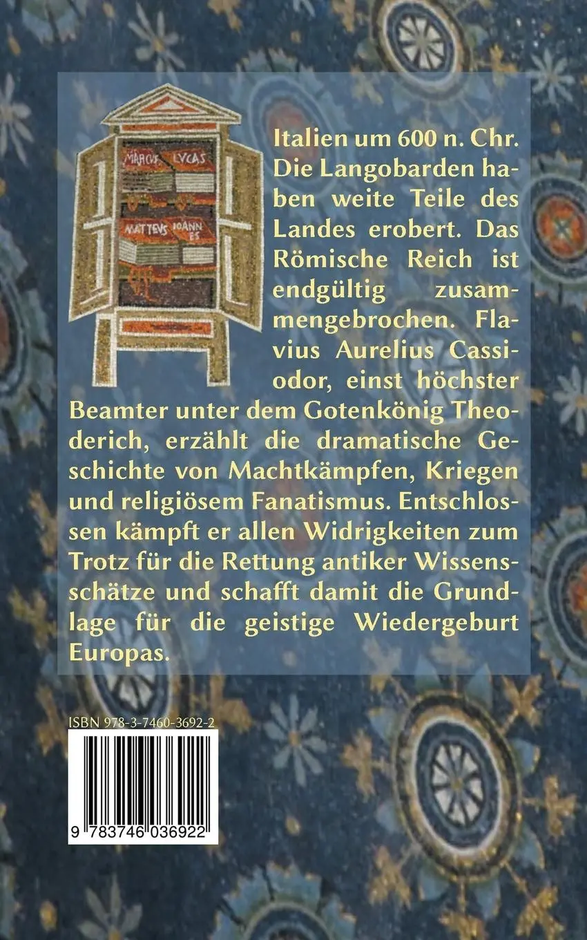 Rückseite: 9783746036922 | Die geheime Akte des Cassiodor | Elisabeth Schinagl | Taschenbuch