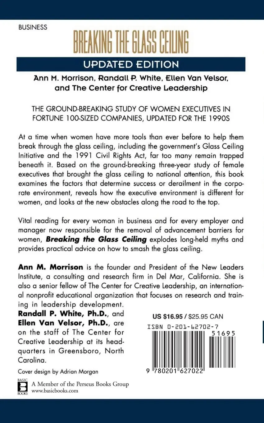 Rückseite: 9780201627022 | Breaking the Glass Ceiling | Ann M. Morrison | Taschenbuch | Englisch