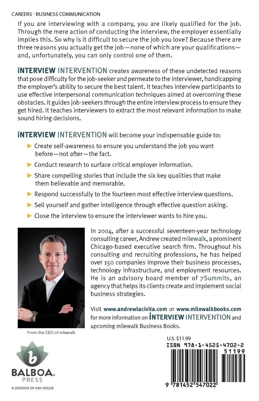 Rückseite: 9781452547022 | Interview Intervention | Andrew Lacivita | Taschenbuch | Englisch