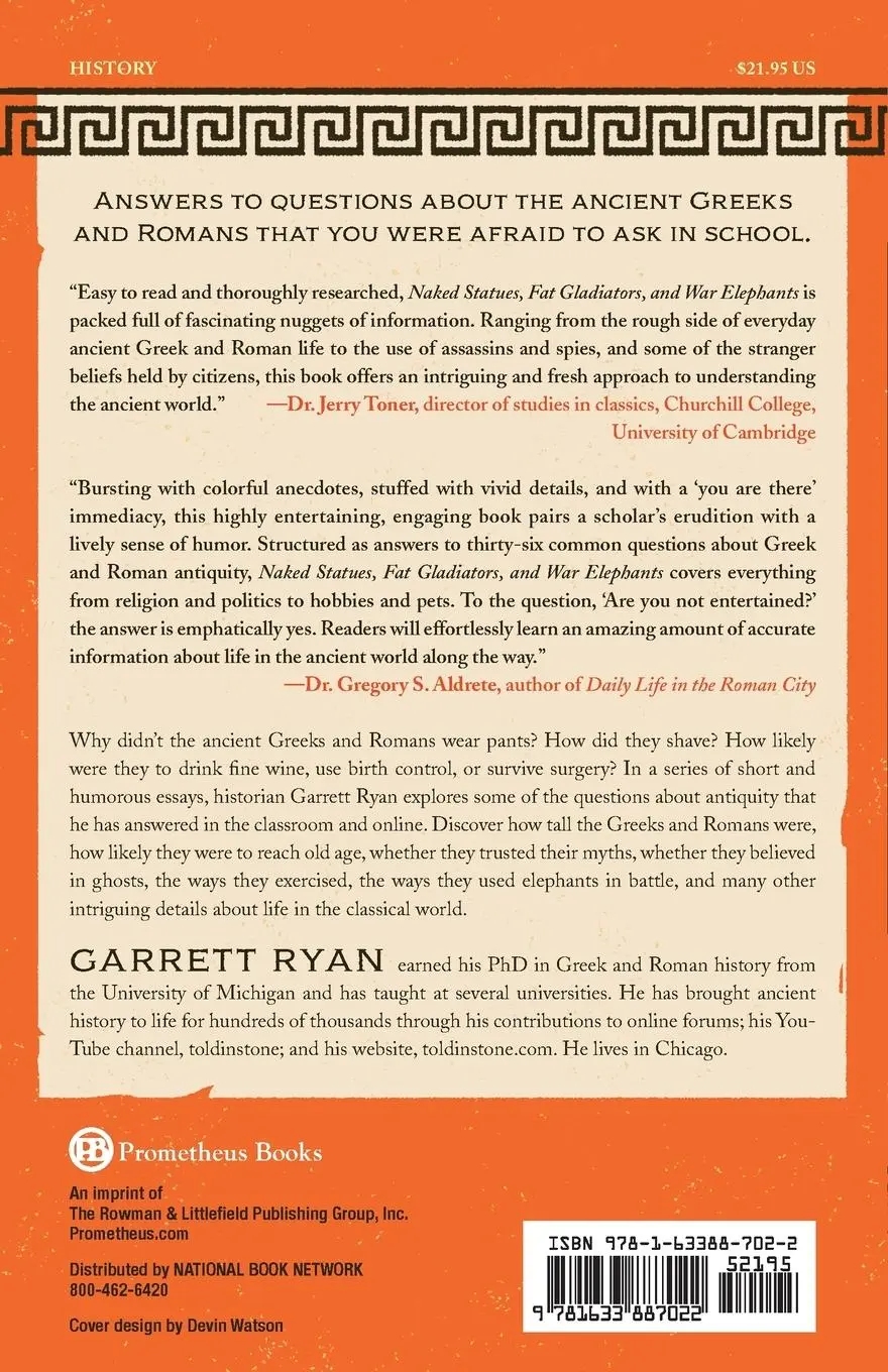 Rückseite: 9781633887022 | Naked Statues, Fat Gladiators, and War Elephants | Garrett Ryan | Buch