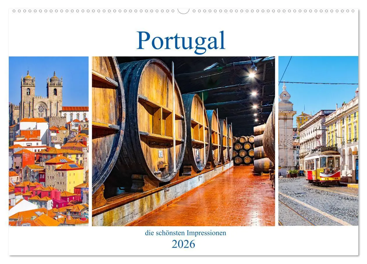 Cover: 9783457607022 | Portugal - die schönsten Impressionen (Wandkalender 2026 DIN A2...