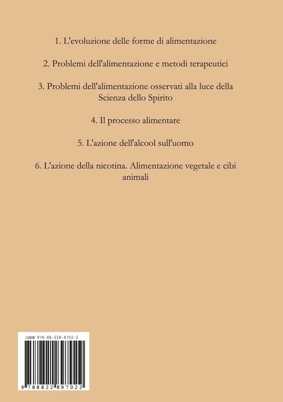 Rückseite: 9788822897022 | Il Potere dell'Alimentazione - Come l'Alimentazione influisce sulla...