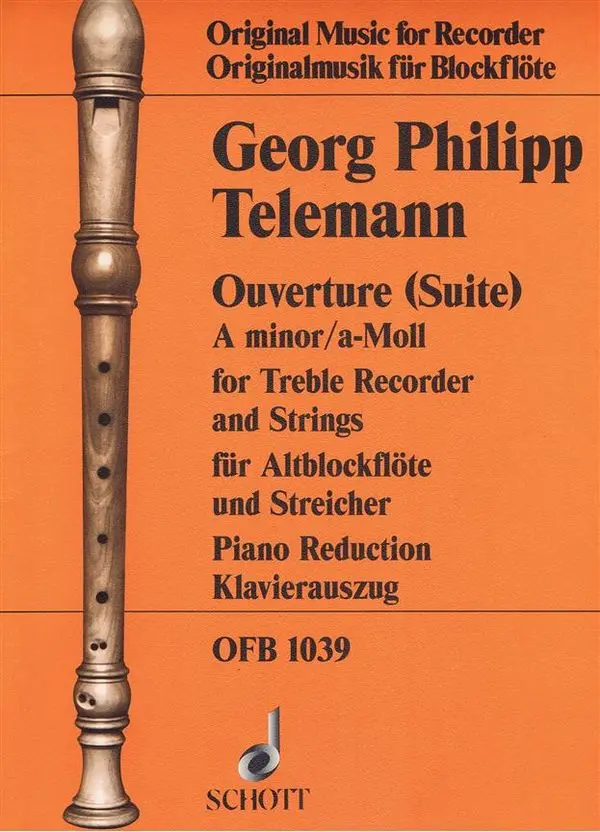 Cover: 9790220117022 | Ouverture (Suite) a-Moll für Altblockflöte und Streicher für...
