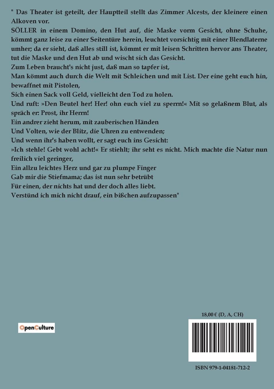 Rückseite: 9791041817122 | Die Mitschuldigen | Johann Wolfgang Goethe | Taschenbuch | Paperback