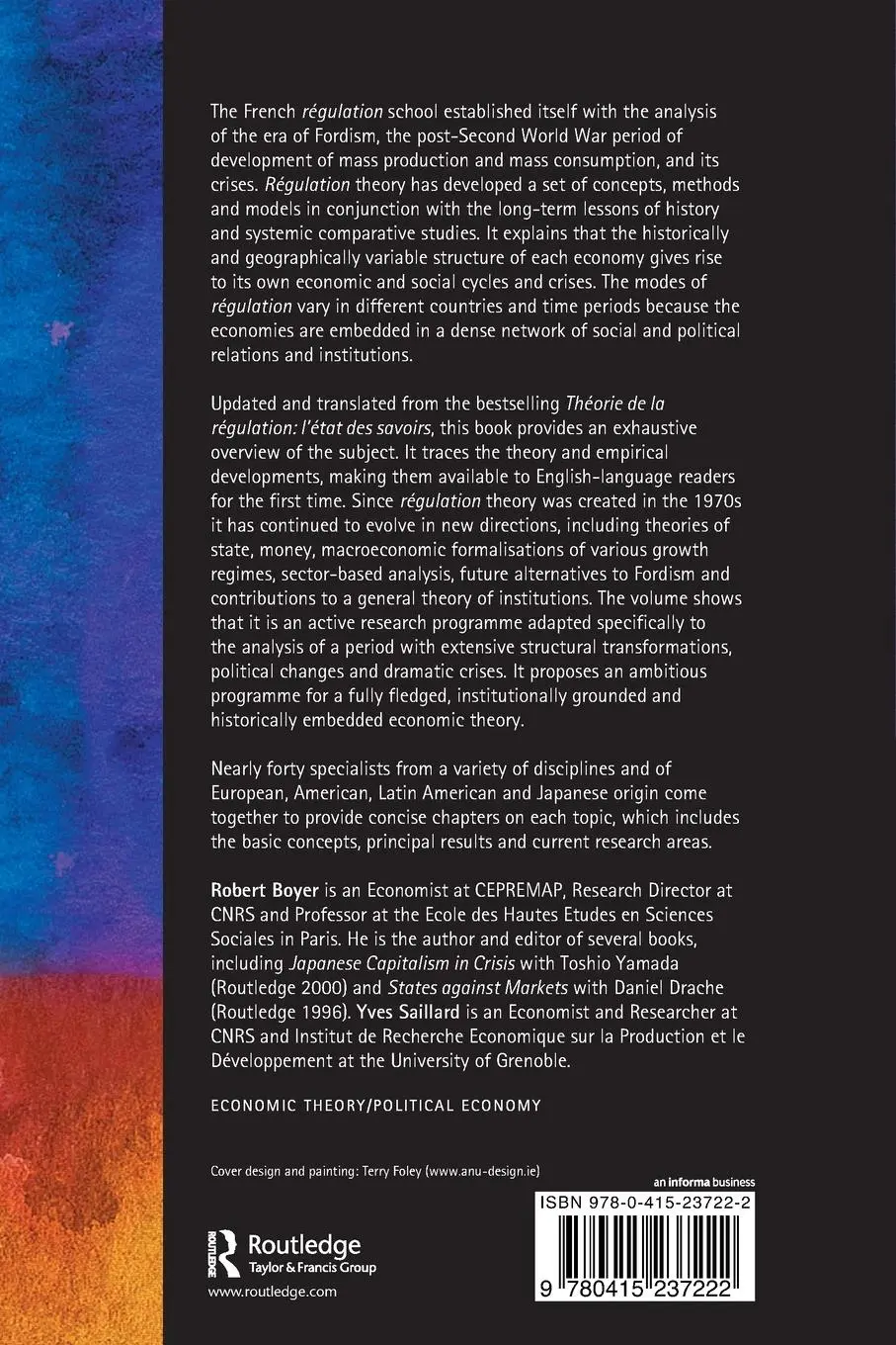 Rückseite: 9780415237222 | Regulation Theory | The State of the Art | Robert Boyer (u. a.) | Buch