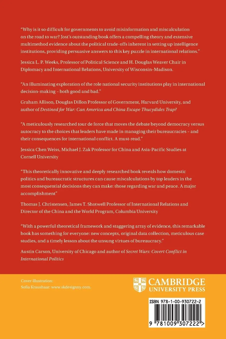 Rückseite: 9781009307222 | Bureaucracies at War | The Institutional Origins of Miscalculation