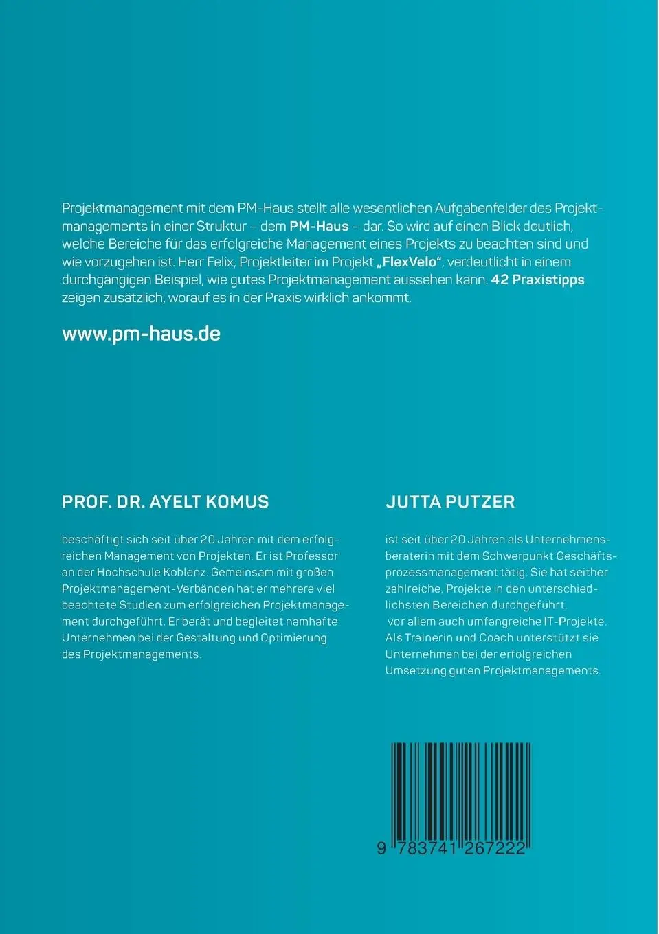 Rückseite: 9783741267222 | Projektmanagement mit dem PM-Haus | Ayelt Komus (u. a.) | Taschenbuch