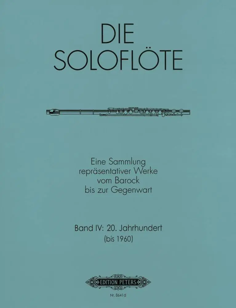 Cover: 9790014107222 | The Solo Flute, Vol.4: Compositions from 1900 to 1960 | Various | Buch